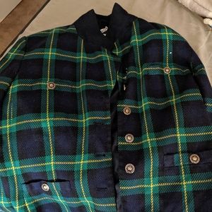 Vintage Morgan Miller plaid 90s fashion